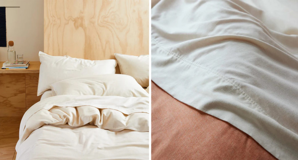  Brooklinen’s Heathered Cashmere sheets